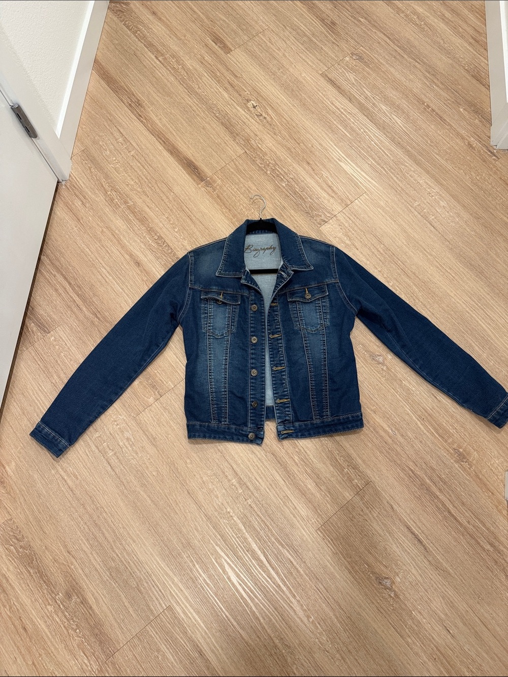 Denim Jacket for women - Dark Blue Jean Jacket
